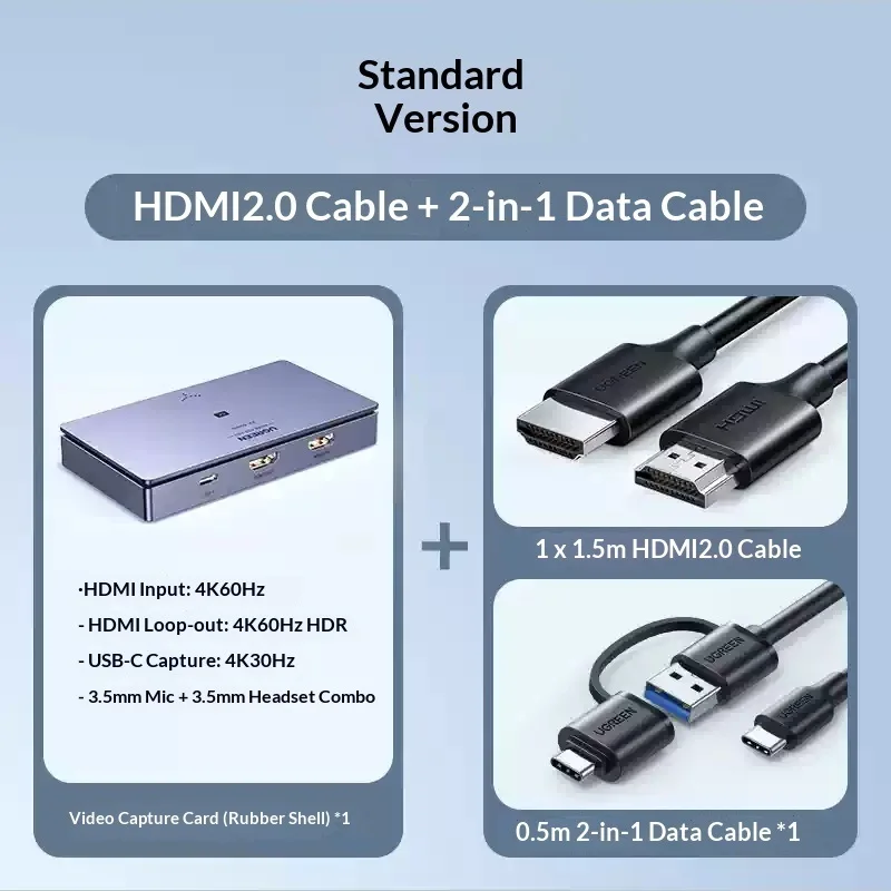 UGREEN 10937 4K HDMI Video Cap - Capture Card 4K Hdmi recensie en prijs