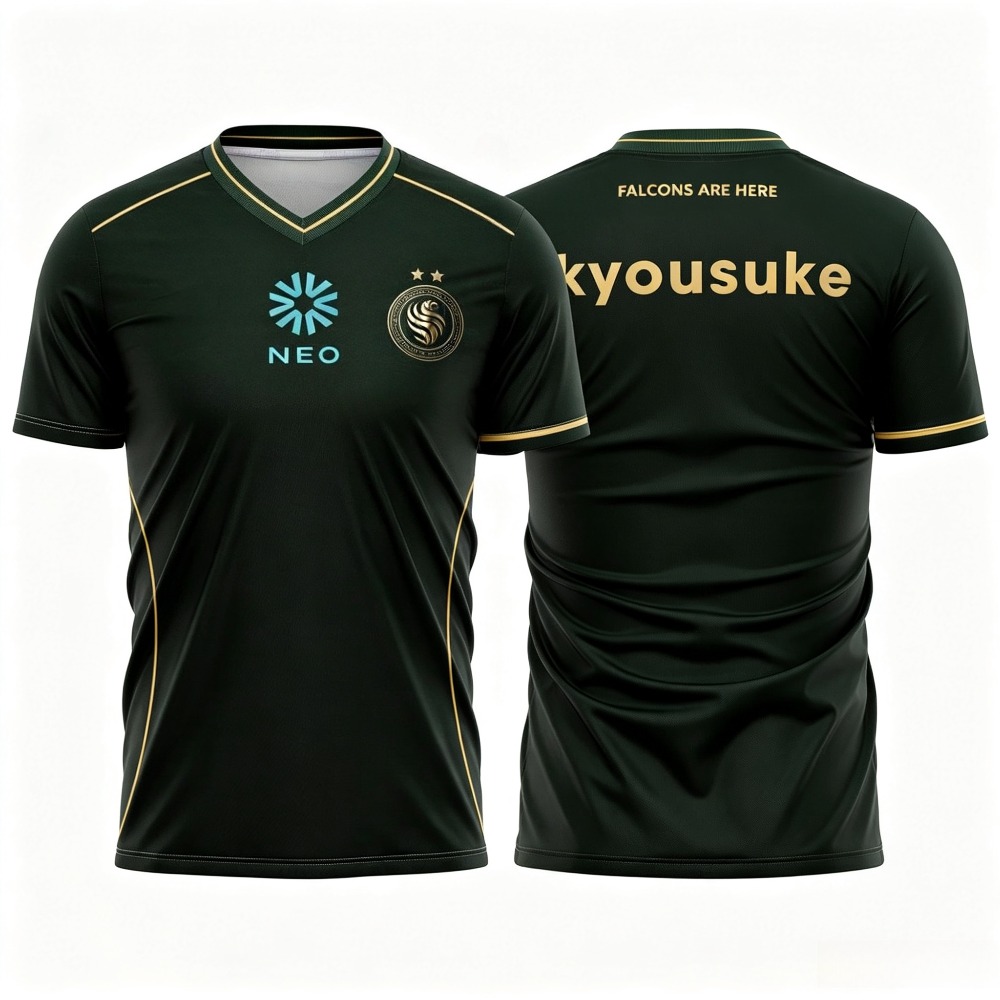 Team Falcons 2026 Trainingsuni - Esports Gaming Jersey Design recensie en prijs