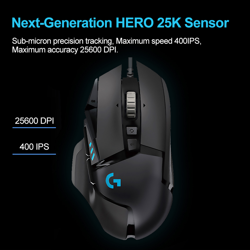 Logitech G502 HERO Gaming Mous - Esports Gaming Mouse Weight Adjustable recensie en prijs