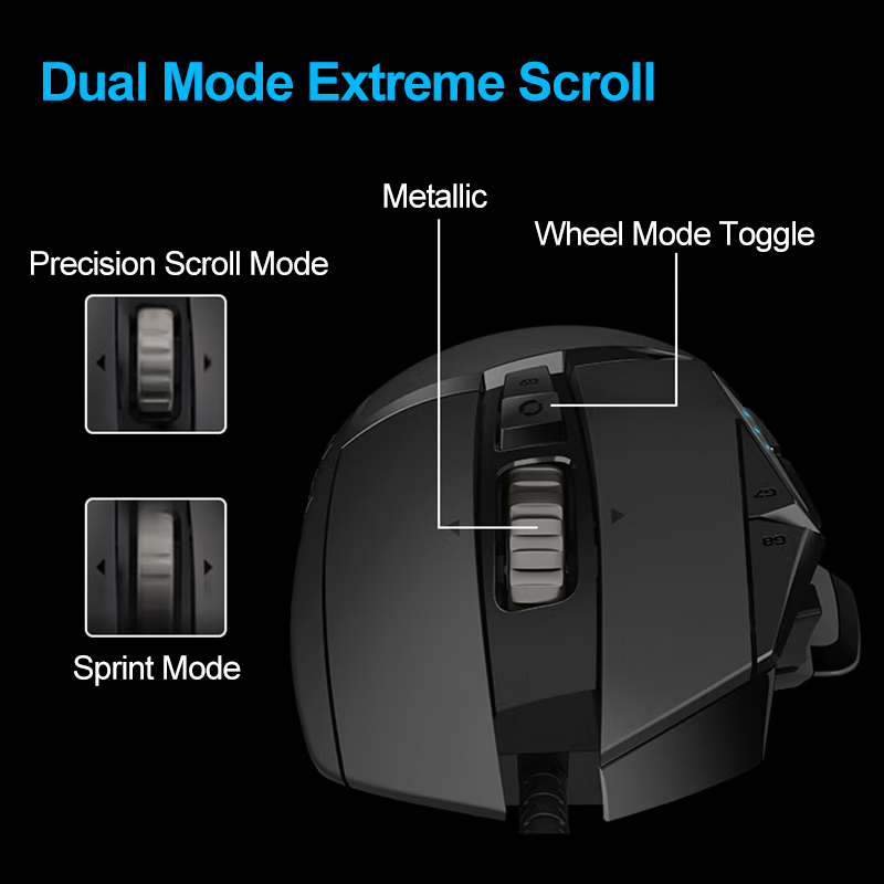 Logitech G502 HERO Gaming Mous - Esports Gaming Mouse Weight Adjustable recensie en prijs