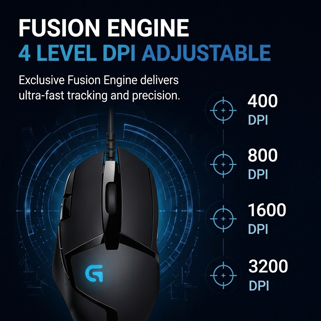 Logitech G402 USB Bedrade E-Sp - Esports Gaming Mouse Weight Adjustable recensie en prijs