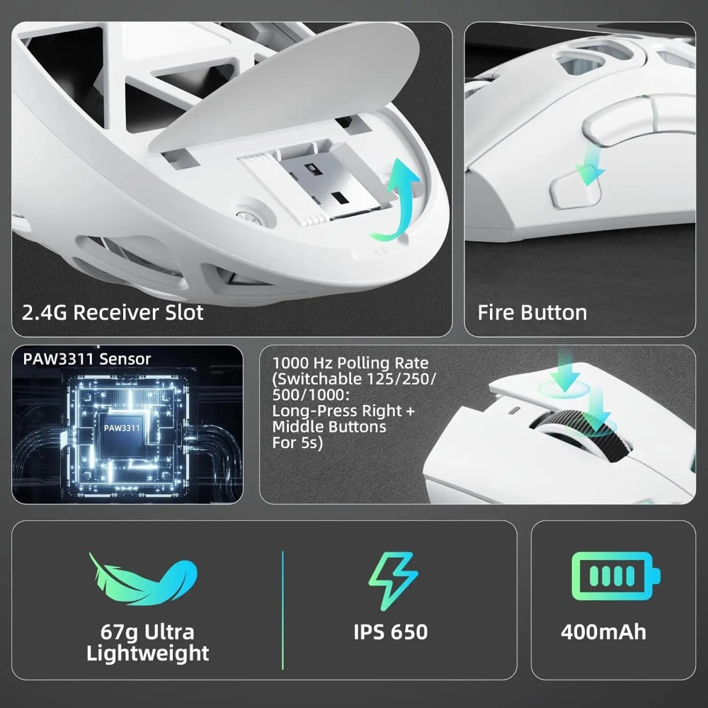AULA SC620 Nieuwe gamingmuis B - Esports Gaming Mouse Weight Adjustable recensie en prijs